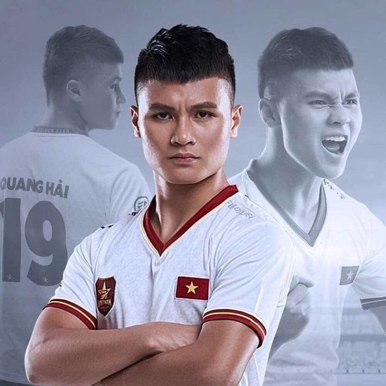 Hình ảnh về cầu thủ Quang Hải - Quả bóng vàng của đội tuyển Việt Nam.