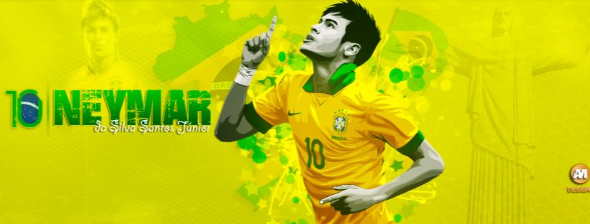 Neymar trong màu áo đội tuyển quốc gia Brazil