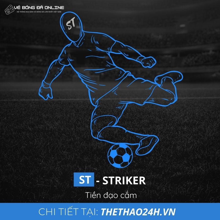 Trong bóng đá, từ viết tắt ST có nghĩa là tiền đạo cắm (Striker), đồng thời cũng là cái tên khác của trung phong.