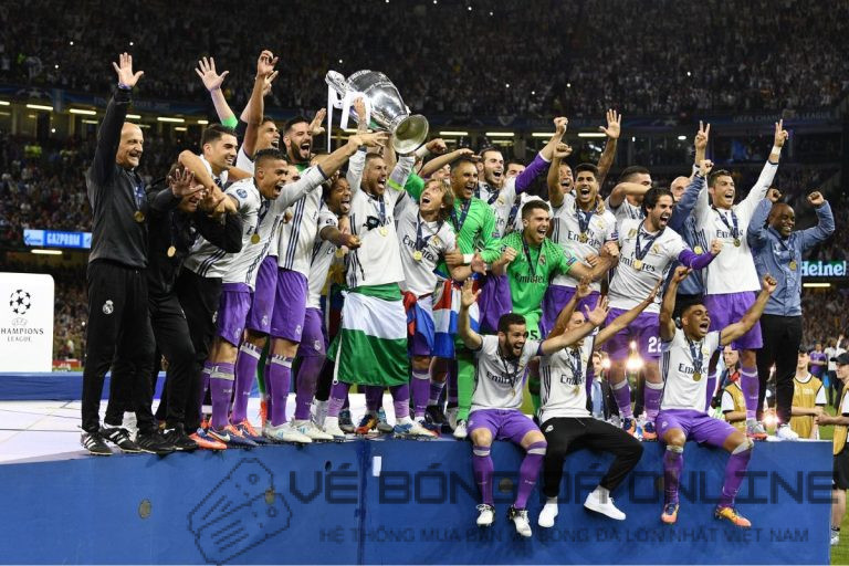 Đội hình Real Madrid 2017 lên ngôi vô địch cúp C1